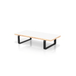 Table Shelf Ergonomic Single Monitor Riser Or Laptop Stand - Matt White
