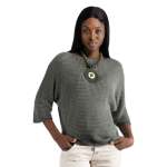 Overdyed Lurex Batwing Top - Olive Free