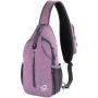 Purple Crossbody Sling Backpack For Travel Hiking