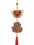 Handmade Feng Shui Chinese Fuk Good Fortune Car Or Wall Charm Tassel Hanging With Sequin