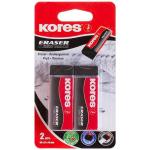 Kores Eraser Blister 2PACK 1 + 1 Free Blk