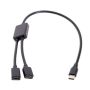 USB C Male To Dual USB C Female Splitter Convter Hub Adapter Connector