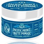 Bushklawz Pacific Prince Matte Pomade 115G 4.05OZ Water Based Firm Hold Easy Wash No Build Up For Tight Styles Men's Styling Sme