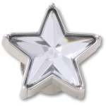 Silver Gem Sparkle Star Jibbitz - Multi Osfa