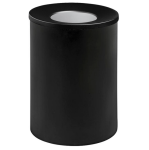 Super Steel Litter Bin – Wide – Funnel Top Lid And Bin Liner – Solid – 647BL