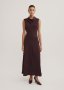 Drape Neck Midi Dress