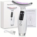 Radiant Rejuvenation 7-COLOR LED & Heated Facial Massager - USB Rechargeable Fragrance-free Skin Care Tool For Women - Perfect M