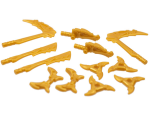 Parts Minifigure Weapon Pack Dragon Sickles Swords Shuriken Hooks 12 In Bag Multipack 86125