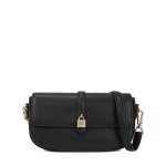 K autograph Padlock Shoulder Bag -black gold