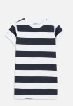 PoP Candy T-Shirt Dress - Navy & White Stripe