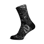 Marble Black Socks - Small