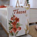 Fleece Blanket Rustic Flower