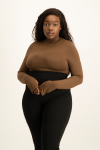 Gwen Open Back Bodysuit - Pinecone - XL