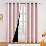 Dot Readymade 100% Blackout Eyelet Curtain - Pink