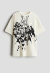 Loose-fit Printed T-Shirt - Cream x-men