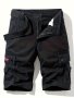 Classic Design Cargo Shorts Men's Casual Solid Color Cotton Multi Pocket Waist Drawstring Cargo Shorts For Summer Outdoor Bermuda Shorts