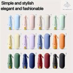 Umbrella With 6 For Men Women Foldable Portable Cute Fashion Waterproof Umbrella With Storage Box For Going Out