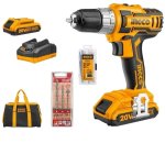 Ingco - Cordless Drill Combo & Alpen Masonry Drill Bits 3PIECE