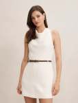 Delaney Cowl Neck MINI Dress - 18 Classic Ivory