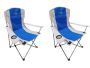 Afritrail Oryx Deluxe Folding Arm Chair Blue 120KG 2 Pack