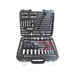 : 142PC 1 4" 3 8" & 1 2" Dr. Socket & Bit Set Metric & Sae - T46185