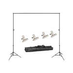 2 X 2M Lightweight Adjustable Backdrop Support Stand Photography Kit