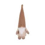 Gnome Hanging Polyester Foam 12X12X42CM Fluffy With Stripes L brown