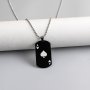 Hip-Hop Style Exquisite Creative Vintage Playing Card Ace Of Spades Shaped Stainless Steel Viking Pendant Necklace For Women&Men