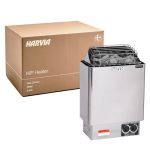 Harvia Kip Sauna Heater Wall Mounted Electric Sauna Stove Stainless Steel 220V Heater With Sauna Stones Included Large Stone Cav