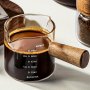 Premium Double-shot Espresso Glass With Handle And Dual Pour Spouts - Perfect For Coffee Enthusiasts And Professional Baristas