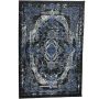 Black And Blue Distressed Medallion Persian Style Rug - 230 X 160 Cm