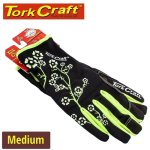 Tork Craft Ladies Slim Fit Garden Gloves Black Medium GL46