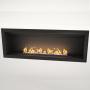Flueless Gas Fireplace Single Sided Built-in Black With - 1350MM / Black