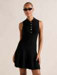 Amari Polo Knit MINI Dress - 18 Black