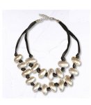 Multi Rope Chunky Oval Necklace - Silver Free