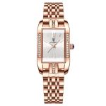 Rose Gold Square Diamond Women's Quartz Watchwristwatch