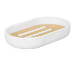 Soap Dish White bamboo