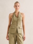 Saxon Halter Waistcoat - 18 Washed Khaki Set