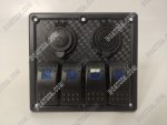 4 Gang Rocker Switch Panel 12 24V Splashproof