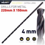 ALPEN Hss Drill Bit 4MM 220 X 150 Extra Long