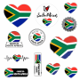 Love South Africa Vinyl Stickers Colour - Set Of 12