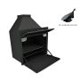 Avalon Contractors Build In Braai Complete Deluxe Black 700MM Includes Small Base And Cowl