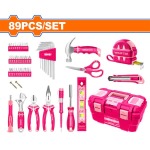 Wadfow Hand Tool Set Pink 89PCE - Mica Online