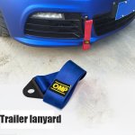 Car Trailer Rope Modified Insurance Hook Front Bar Traction Rope Car Head