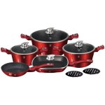 Berlinger Haus Metallic Line Burgundy Edition 11 Piece Non-stick Cookware Set BH7142