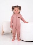 Dusty Pink Interlock Cotton Onesie