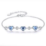 Herjewellery Iris 925 Sterling Silver Bracelet Made With Swarovski Crystal