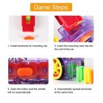 Electric Domino Car Train Vehicle Model Automatic Set Up Colorful Plastic WJ-631