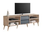 Everfurn Everest Tall Tv Stand 2 Drawers