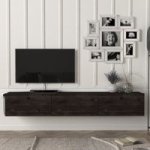 Armoire Damla Floating Tv Stand Mahoganny Dark Brown